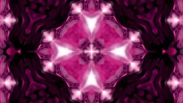 Soyut boya fırça mürekkep patlayabilir formanın düzgün kavramı simetrik desen süs dekoratif Kaleidoscope hareketi geometrik daire ve yıldız şekiller