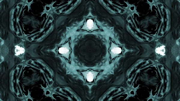 Soyut boya fırça mürekkep patlayabilir formanın düzgün kavramı simetrik desen süs dekoratif Kaleidoscope hareketi geometrik daire ve yıldız şekiller