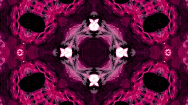 Soyut boya fırça mürekkep patlayabilir formanın düzgün kavramı simetrik desen süs dekoratif Kaleidoscope hareketi geometrik daire ve yıldız şekiller