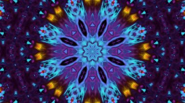 Soyut boya fırça mürekkep patlayabilir formanın düzgün kavramı simetrik desen süs dekoratif Kaleidoscope hareketi geometrik daire ve yıldız şekiller