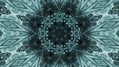 Soyut boya fırça mürekkep patlayabilir formanın düzgün kavramı simetrik desen süs dekoratif Kaleidoscope hareketi geometrik daire ve yıldız şekiller