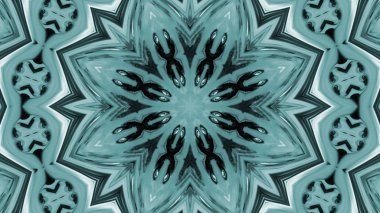 Soyut boya fırça mürekkep patlayabilir formanın düzgün kavramı simetrik desen süs dekoratif Kaleidoscope hareketi geometrik daire ve yıldız şekiller