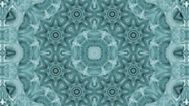 Soyut boya fırça mürekkep patlayabilir formanın düzgün kavramı simetrik desen süs dekoratif Kaleidoscope hareketi geometrik daire ve yıldız şekiller