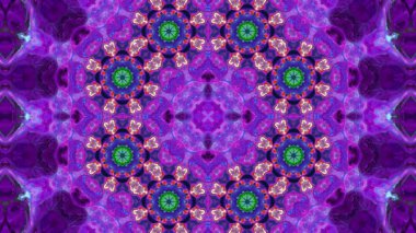 Soyut boya fırça mürekkep patlayabilir formanın düzgün kavramı simetrik desen süs dekoratif Kaleidoscope hareketi geometrik daire ve yıldız şekiller