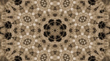 Soyut boya çiçek dürbünü