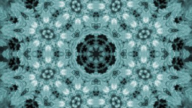 Soyut boya çiçek dürbünü