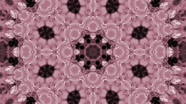 Soyut boya fırça mürekkep patlayabilir formanın düzgün kavramı simetrik desen süs dekoratif Kaleidoscope hareketi geometrik daire ve yıldız şekiller