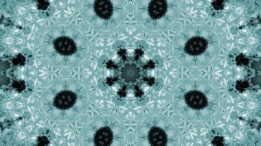 Soyut boya çiçek dürbünü