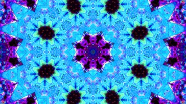 Soyut boya çiçek dürbünü