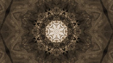 Soyut boya fırça mürekkep patlayabilir formanın düzgün kavramı simetrik desen süs dekoratif Kaleidoscope hareketi geometrik daire ve yıldız şekiller