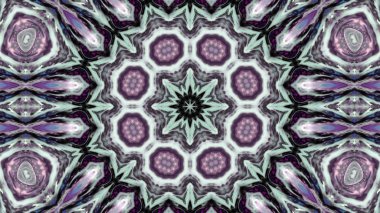 Soyut boya fırça mürekkep patlayabilir formanın düzgün kavramı simetrik desen süs dekoratif Kaleidoscope hareketi geometrik daire ve yıldız şekiller