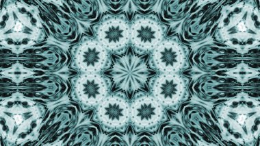 Soyut boya fırça mürekkep patlayabilir formanın düzgün kavramı simetrik desen süs dekoratif Kaleidoscope hareketi geometrik daire ve yıldız şekiller