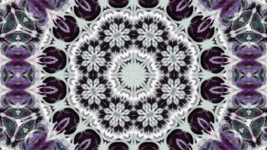 Soyut boya fırça mürekkep patlayabilir formanın düzgün kavramı simetrik desen süs dekoratif Kaleidoscope hareketi geometrik daire ve yıldız şekiller