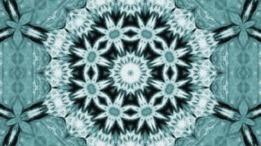 Soyut boya fırça mürekkep patlayabilir formanın düzgün kavramı simetrik desen süs dekoratif Kaleidoscope hareketi geometrik daire ve yıldız şekiller