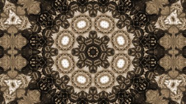 Soyut boya fırça mürekkep patlayabilir formanın düzgün kavramı simetrik desen süs dekoratif Kaleidoscope hareketi geometrik daire ve yıldız şekiller