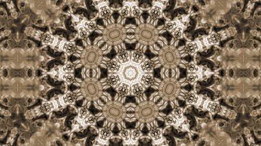 Soyut boya çiçek dürbünü