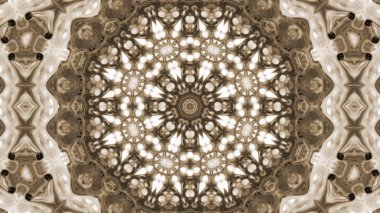 Soyut boya fırça mürekkep patlayabilir formanın düzgün kavramı simetrik desen süs dekoratif Kaleidoscope hareketi geometrik daire ve yıldız şekiller