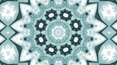 Soyut boya fırça mürekkep patlayabilir formanın düzgün kavramı simetrik desen süs dekoratif Kaleidoscope hareketi geometrik daire ve yıldız şekiller