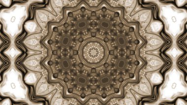 Soyut boya fırça mürekkep patlayabilir formanın düzgün kavramı simetrik desen süs dekoratif Kaleidoscope hareketi geometrik daire ve yıldız şekiller