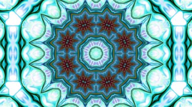 Soyut boya çiçek dürbünü