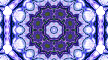 Soyut boya çiçek dürbünü