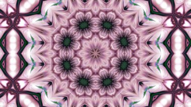 Soyut boya fırça mürekkep patlayabilir formanın düzgün kavramı simetrik desen süs dekoratif Kaleidoscope hareketi geometrik daire ve yıldız şekiller