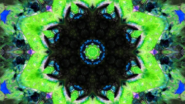 Absztrakt festék Kaleidoszkóp — Stock Fotó