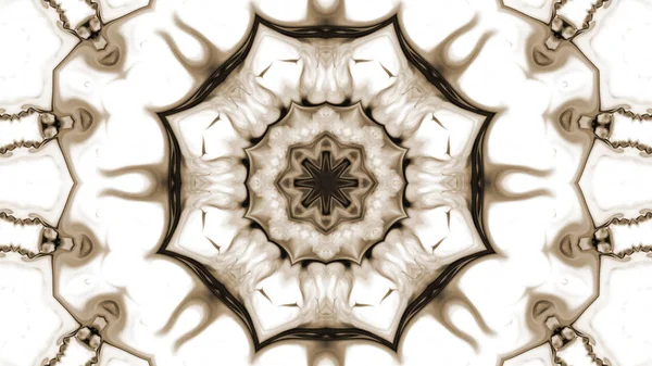 Abstracte Paint Brush Inkt Ontploffen Verspreiding Glad Concept Symmetrisch Patroon — Stockfoto