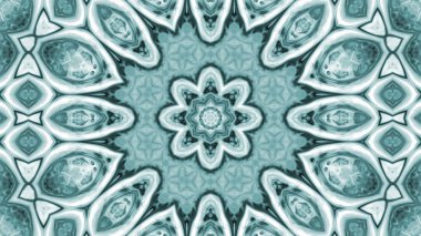 Soyut boya fırça mürekkep patlayabilir formanın düzgün kavramı simetrik desen süs dekoratif Kaleidoscope hareketi geometrik daire ve yıldız şekiller