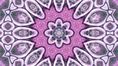 Soyut boya fırça mürekkep patlayabilir formanın düzgün kavramı simetrik desen süs dekoratif Kaleidoscope hareketi geometrik daire ve yıldız şekiller