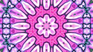 Soyut boya fırça mürekkep patlayabilir formanın düzgün kavramı simetrik desen süs dekoratif Kaleidoscope hareketi geometrik daire ve yıldız şekiller