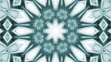 Soyut boya fırça mürekkep patlayabilir formanın düzgün kavramı simetrik desen süs dekoratif Kaleidoscope hareketi geometrik daire ve yıldız şekiller