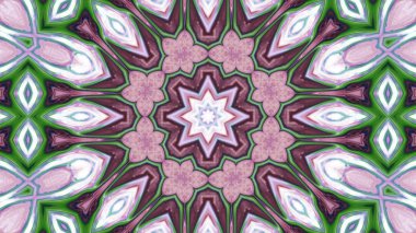 Soyut boya fırça mürekkep patlayabilir formanın düzgün kavramı simetrik desen süs dekoratif Kaleidoscope hareketi geometrik daire ve yıldız şekiller