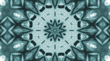 Soyut boya fırça mürekkep patlayabilir formanın düzgün kavramı simetrik desen süs dekoratif Kaleidoscope hareketi geometrik daire ve yıldız şekiller