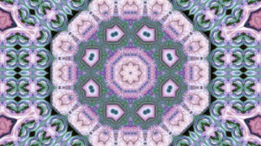 Soyut boya fırça mürekkep patlayabilir formanın düzgün kavramı simetrik desen süs dekoratif Kaleidoscope hareketi geometrik daire ve yıldız şekiller