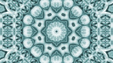 Soyut boya fırça mürekkep patlayabilir formanın düzgün kavramı simetrik desen süs dekoratif Kaleidoscope hareketi geometrik daire ve yıldız şekiller