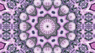 Soyut boya fırça mürekkep patlayabilir formanın düzgün kavramı simetrik desen süs dekoratif Kaleidoscope hareketi geometrik daire ve yıldız şekiller