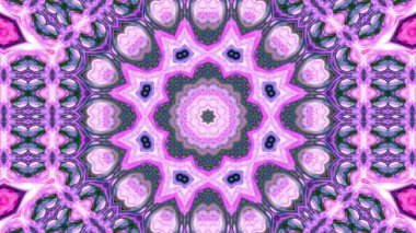 Soyut boya fırça mürekkep patlayabilir formanın düzgün kavramı simetrik desen süs dekoratif Kaleidoscope hareketi geometrik daire ve yıldız şekiller