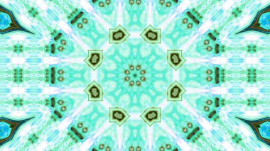 Soyut boya çiçek dürbünü