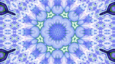 Soyut boya çiçek dürbünü