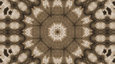 Soyut boya fırça mürekkep patlayabilir formanın düzgün kavramı simetrik desen süs dekoratif Kaleidoscope hareketi geometrik daire ve yıldız şekiller