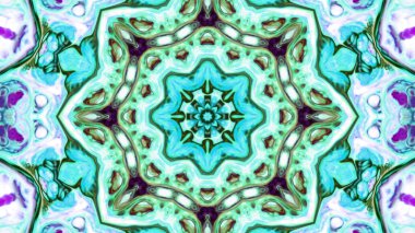 Soyut boya çiçek dürbünü