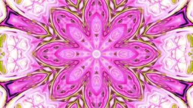 Soyut boya fırça mürekkep patlayabilir formanın düzgün kavramı simetrik desen süs dekoratif Kaleidoscope hareketi geometrik daire ve yıldız şekiller