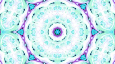 Soyut boya fırça mürekkep patlayabilir formanın düzgün kavramı simetrik desen süs dekoratif Kaleidoscope hareketi geometrik daire ve yıldız şekiller