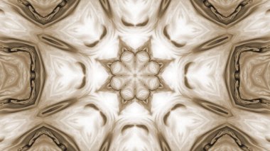 Soyut boya fırça mürekkep patlayabilir formanın düzgün kavramı simetrik desen süs dekoratif Kaleidoscope hareketi geometrik daire ve yıldız şekiller