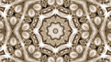 Soyut boya fırça mürekkep patlayabilir formanın düzgün kavramı simetrik desen süs dekoratif Kaleidoscope hareketi geometrik daire ve yıldız şekiller