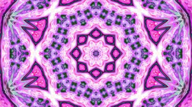 Soyut boya fırça mürekkep patlayabilir formanın düzgün kavramı simetrik desen süs dekoratif Kaleidoscope hareketi geometrik daire ve yıldız şekiller