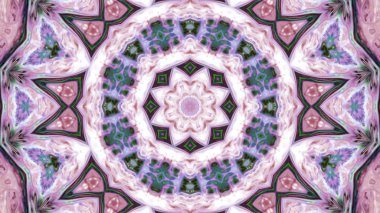 Soyut boya fırça mürekkep patlayabilir formanın düzgün kavramı simetrik desen süs dekoratif Kaleidoscope hareketi geometrik daire ve yıldız şekiller