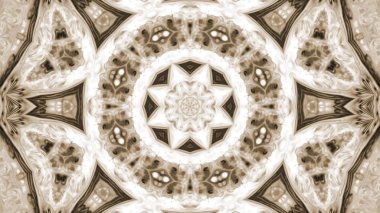 Soyut boya fırça mürekkep patlayabilir formanın düzgün kavramı simetrik desen süs dekoratif Kaleidoscope hareketi geometrik daire ve yıldız şekiller