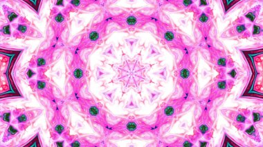 Soyut boya fırça mürekkep patlayabilir formanın düzgün kavramı simetrik desen süs dekoratif Kaleidoscope hareketi geometrik daire ve yıldız şekiller